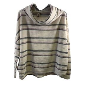 Dolan Cowlneck Striped Top Size S